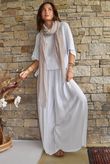 Cyril Crinkelle Wide Leg Pant White